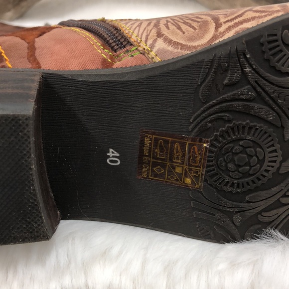 L'Artiste Laretilyn Boho Bohemian Festival Concert Western Cowgirl Boots Sz 40 - Picture 4 of 14